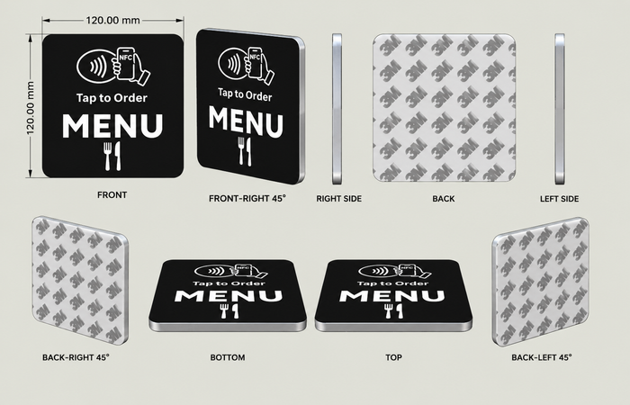 NFC MENU CARDS — DIRECT FROM THE FACTORY