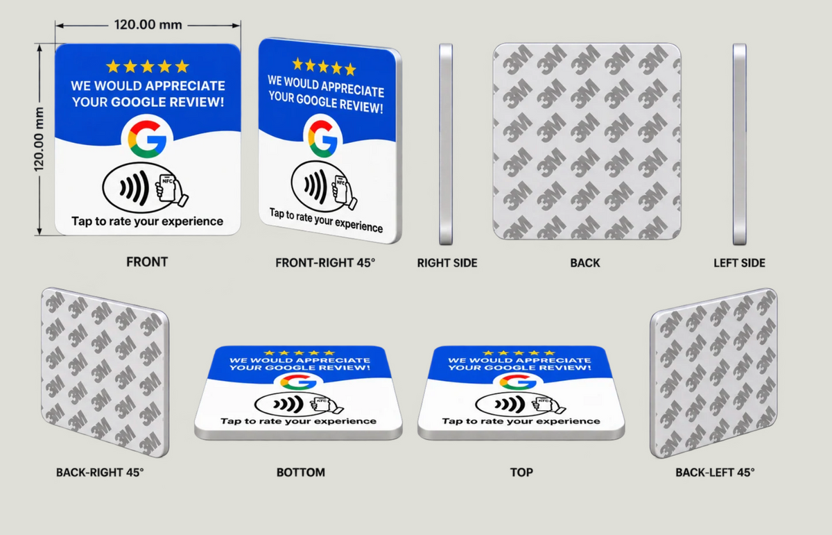 NFC GOOGLE REVIEW CARDS — DIRECT FROM THE FACTORY