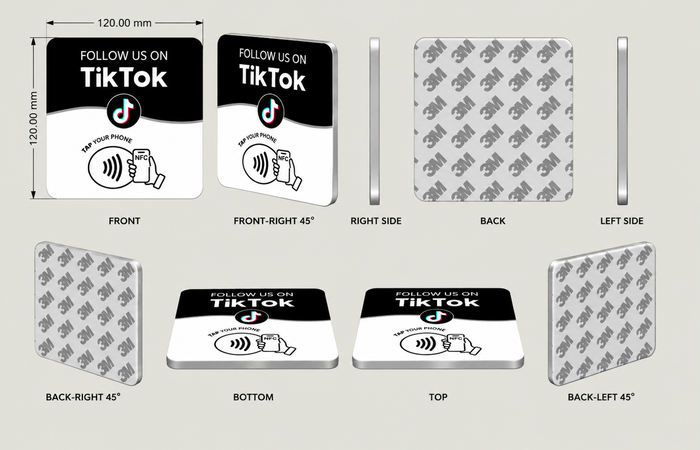 NFC TIKTOK FOLLOW CARDS — DIRECT FROM THE FACTORY